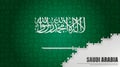 SaudiArabia jigsaw flag background Royalty Free Stock Photo