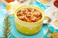 Sauerkraut (bigos) with sausage for christmas Royalty Free Stock Photo
