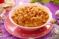 Sauerkraut (bigos) with sausage for christmas Royalty Free Stock Photo