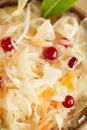 Sauerkraut - Sour cabbage with cranberry bay leaves