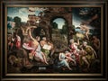 Saul and the witch of Endor, 1526 painting by Jacob Cornelisz van Oostsanen Royalty Free Stock Photo