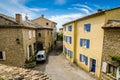 Saumane de Vaucluse, France - June 15, 2018. Street in small village in Provence