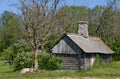 Sauna building in countryside Royalty Free Stock Photo