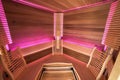 sauna cabin using infrared technology Royalty Free Stock Photo