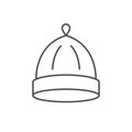 Sauna cap line outline icon