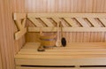 Sauna detail Royalty Free Stock Photo