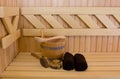 Sauna detail Royalty Free Stock Photo