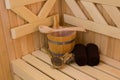 Sauna detail Royalty Free Stock Photo