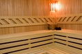 Sauna detail Royalty Free Stock Photo