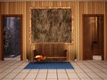 Sauna interior