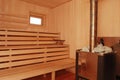 Sauna interior Royalty Free Stock Photo