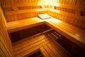 Sauna interior Royalty Free Stock Photo