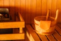 Sauna interior and accessories