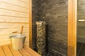 Sauna interior Royalty Free Stock Photo