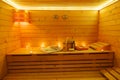 Sauna Interior Royalty Free Stock Photo