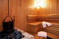 Sauna room in hotel