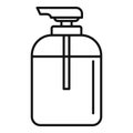Sauna soap dispenser icon, outline style