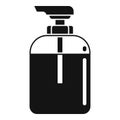 Sauna soap dispenser icon, simple style