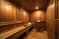 sauna steam room, with relaxing music and aromatherapy, for after a workout or yoga session