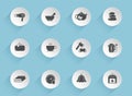sauna vector icons Royalty Free Stock Photo