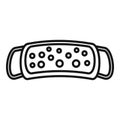 Sauna washcloth icon, outline style