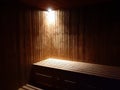 Sauna wooden room Royalty Free Stock Photo