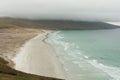 Saunders Island Beach Under a Bank of Clouds