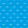 Saury pattern seamless blue