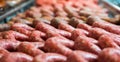 sausage assort on counter