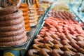 sausage assort on counter