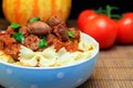 SAUSAGE AND BOW TIE PASTA DINNER