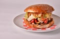 Sausage Burger Foodfast Royalty Free Stock Photo