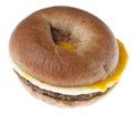 Sausage, Egg and Cheese Breakfast Bagel