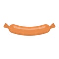 Sausage flat icon, food and drink, frankfurter