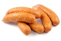 Sausage, jess, cold meats isolated Royalty Free Stock Photo