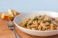 Sausage and mushroom fusilli