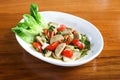 sausage salad, spicy salad or Thai spicy salad or Thai sausage salad Royalty Free Stock Photo