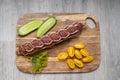 sausage salami with vegetables