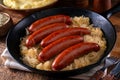 Sausage and Sauerkraut Royalty Free Stock Photo