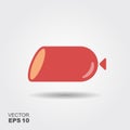 Sausage vector icon