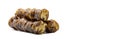 Sausage walnuts. Turkish walnut raisin sausage sweet. Empty space for text. Copy space