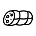 sausages food line icon vector illustration