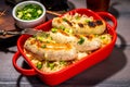 Sausages with fried cabbage or sauerkraut Royalty Free Stock Photo