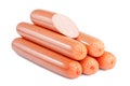 Sausages isolated Royalty Free Stock Photo