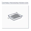 Sausages line icon Royalty Free Stock Photo