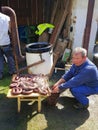 Sausages Made During Zabijacka in Czechia