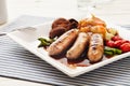 Sausages and Mash Royalty Free Stock Photo