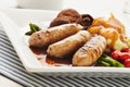 Sausages and Mash Royalty Free Stock Photo