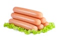 Sausages isolated Royalty Free Stock Photo