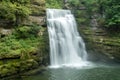 Waterfall in a French forest Royalty Free Stock Photo